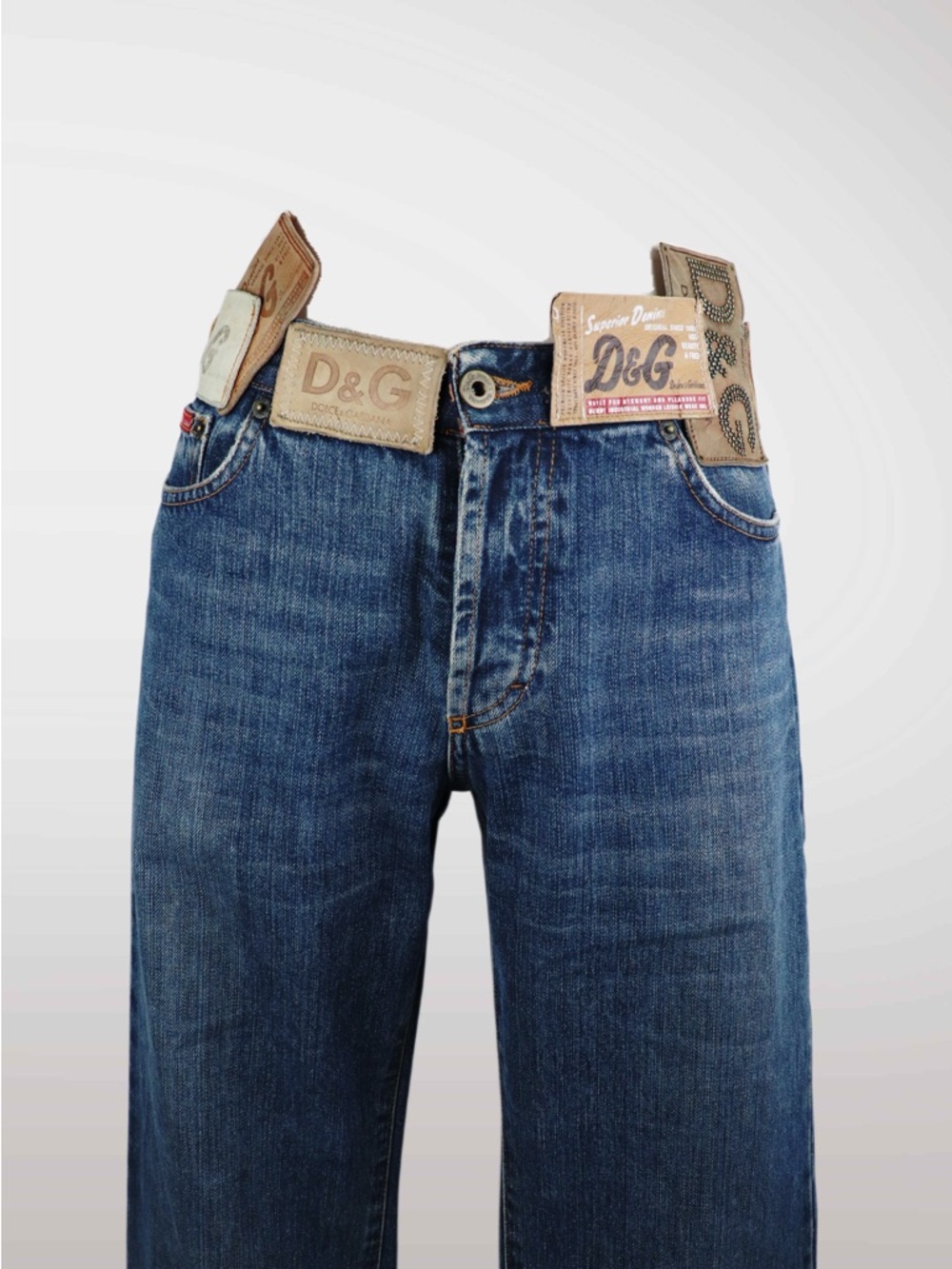 Rare D&G Logo Patch Jeans